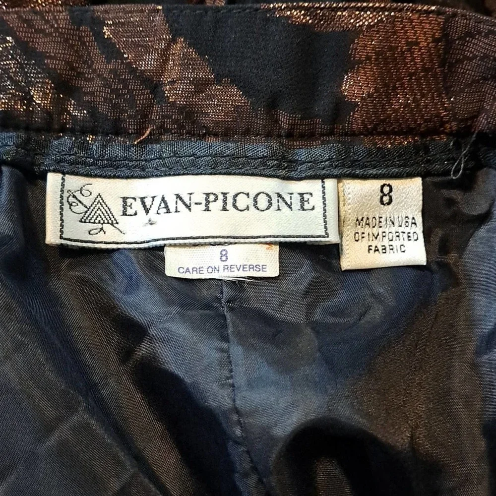 Evan-Picone brown good and black skirt size 8